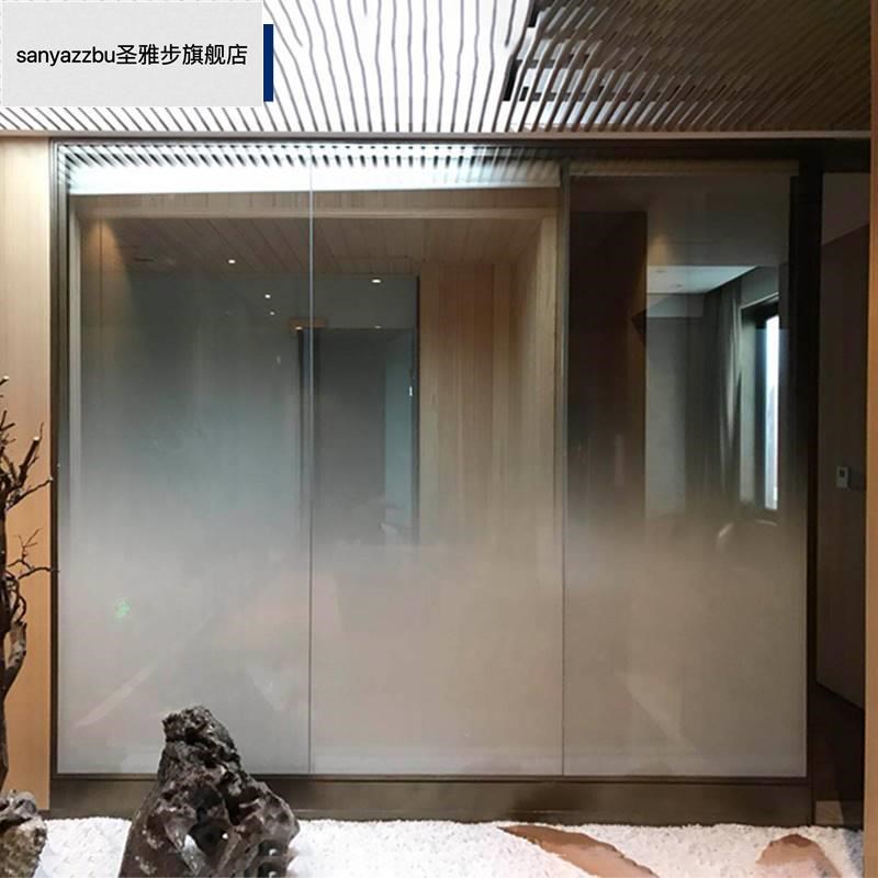 圆点渐变膜玻璃贴膜玻璃膜白色单向双向办公室隔断磨砂贴纸推拉门