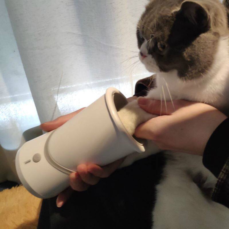 耐用狗狗宠物自动洗脚器猫清洁擦法E斗。拉布拉多金毛贵宾犬宠物