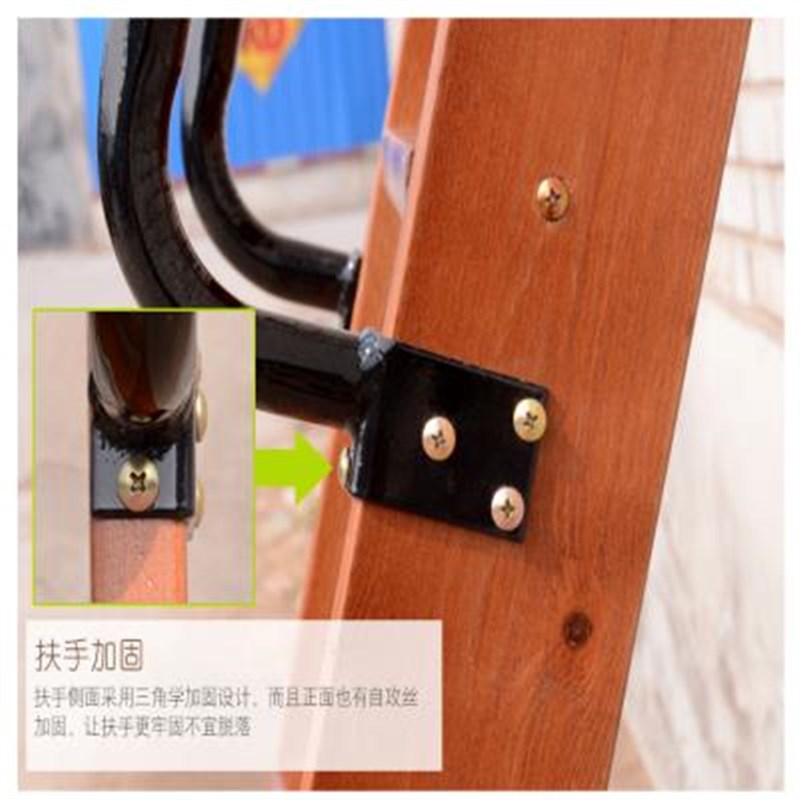 新款简易实木上下铺小梯子家用松木高低上下床爬梯双层子母床防滑