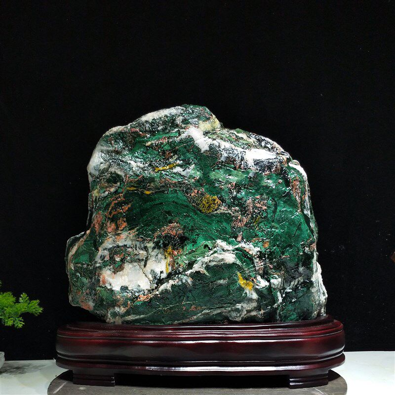 奇石天然青海七彩石原石水冲石黄河石国画石家居装饰桌面摆件包邮