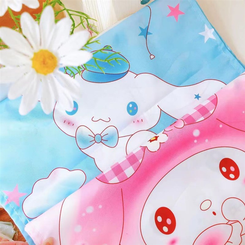 日系玉桂狗厨房卧室隔断帘 布艺门帘 儿童房装饰帘库洛米遮挡门帘