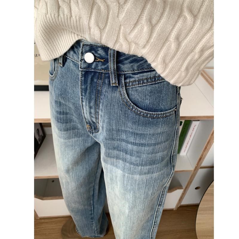 浅色直筒牛仔裤女春季新款胖妹妹mm梨形身材垂感高腰显瘦阔腿长裤,女装/女士精品,大码裤装,淘宝优惠券,粉丝福利购,淘宝优惠卷