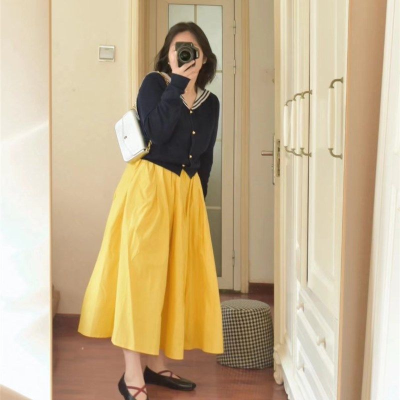 大码女装微胖妹妹mm日系休闲春夏高腰宽松遮胯显瘦中长款半身伞裙,女装/女士精品,大码半身裙,淘宝优惠券,粉丝福利购,淘宝优惠卷