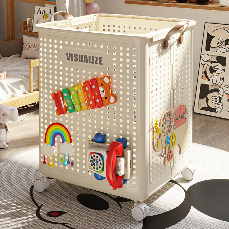 儿童玩具收纳筐大容量宝宝玩偶公仔毛绒娃娃积木整理箱家用储物箱