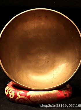 尼泊尔手工颂钵铜磬佛音钵瑜伽冥想音疗愈佛音碗梵音钵法器摆件