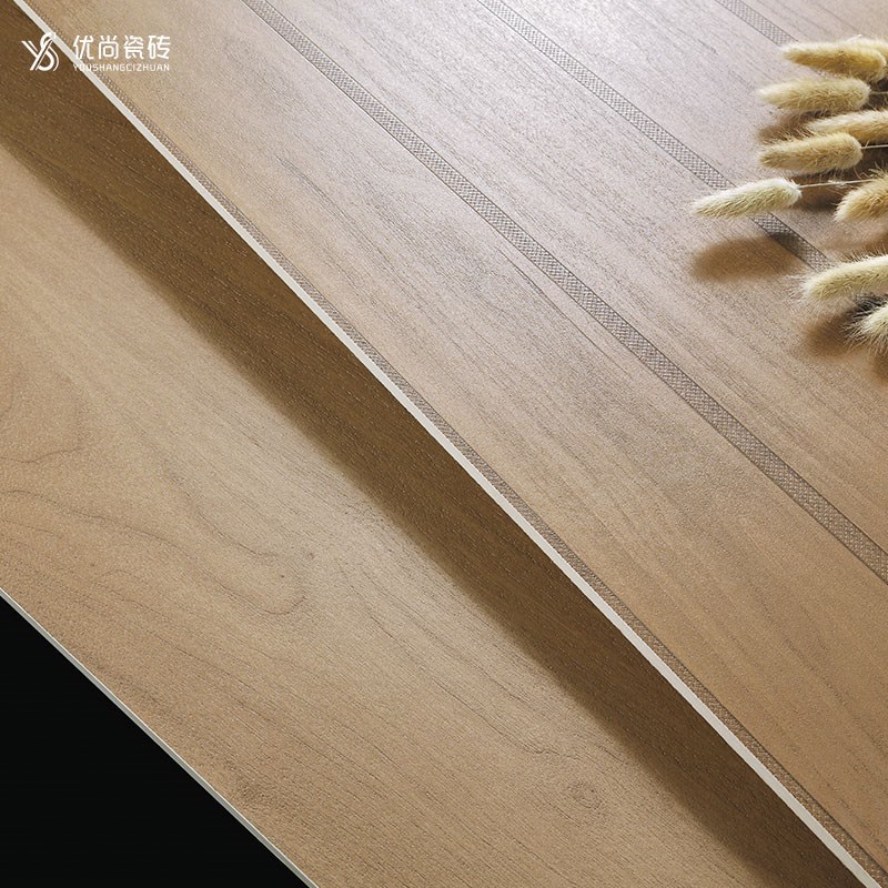 法式复古木纹砖花砖北美胡桃木卫生间瓷砖仿实木厨房墙砖地砖防滑