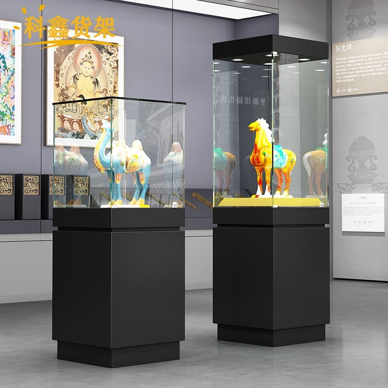 可定制手办玉器文物艺术展柜博物馆展台精品古董玻璃展示柜手办柜
