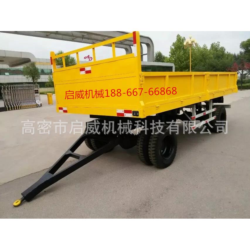 厂家供应自卸农用拖车大型拖拉机拖车8吨后翻自卸农用挂车