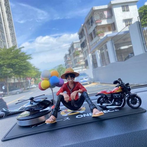 高端中控台太阳能飞机模型网红卡通动漫海贼Q王路飞车内装饰用品