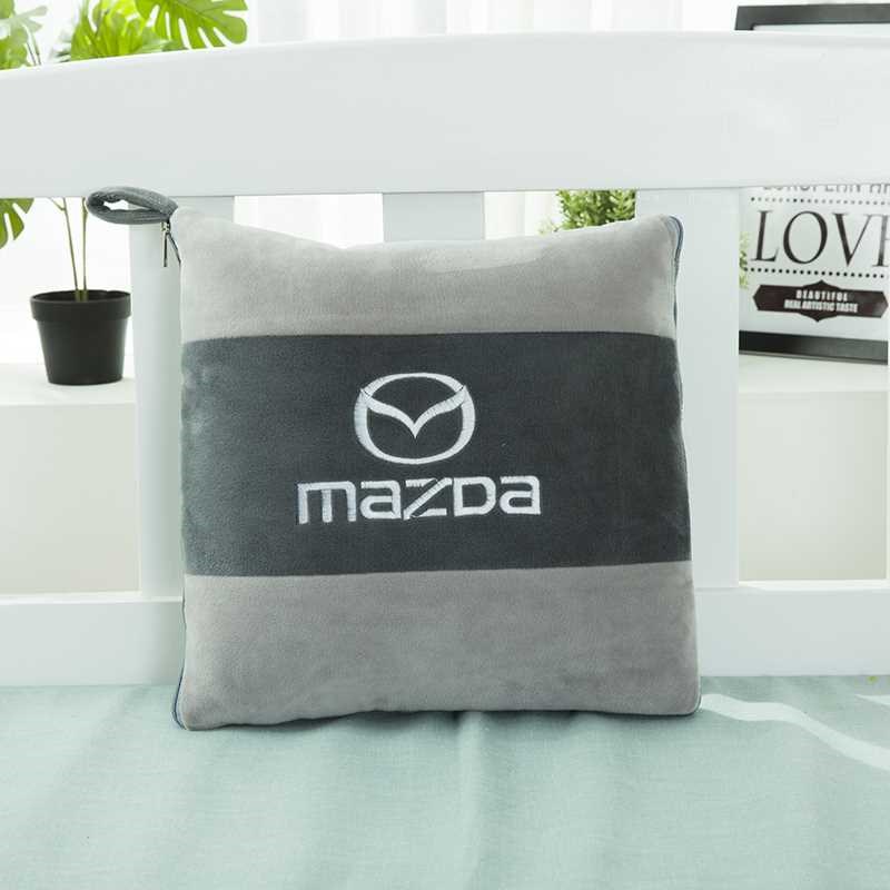 汽车抱枕被子两用多功能车内午睡车载靠垫车N用靠枕折叠空调被四