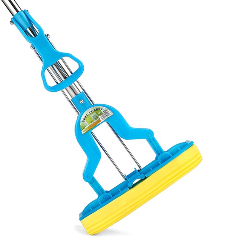 吸水海绵拖把可伸缩对折式挤水家用胶棉L拖把头地拖拖布免手洗