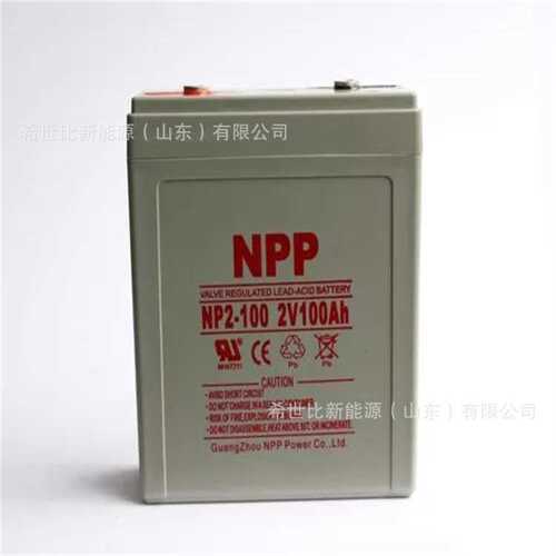 NPP耐普蓄电池NP2-100AH太阳能风能发电系统2V100AHUPS后备电源