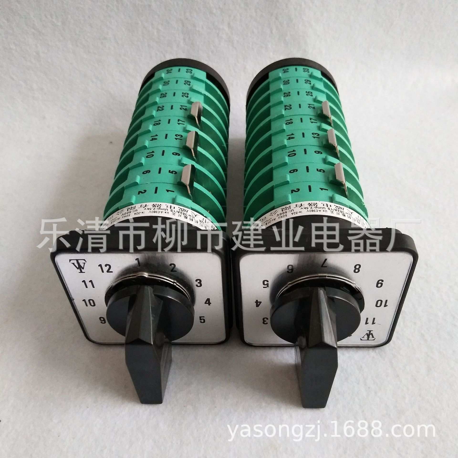 KDHC32-5*12-9 1-12档 11节 32A电焊机开关 CO2气保焊组合开关