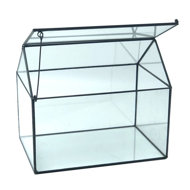 欧式房子玻璃花房多肉植物花盆家居用品J摆件绿植透明微景观生态