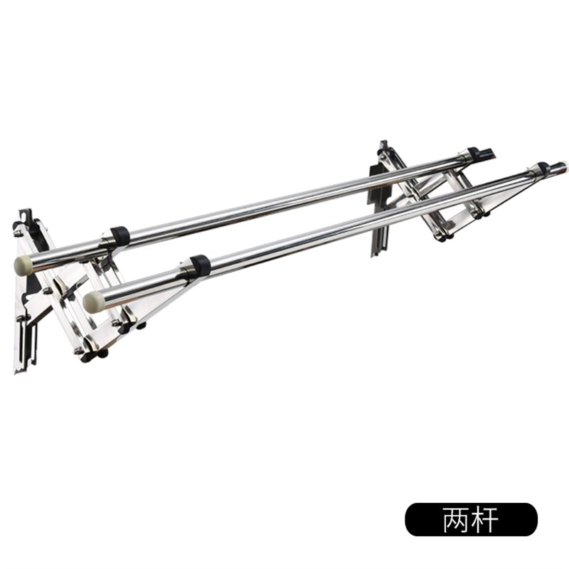 伸缩晾衣架室外墙阳台q户外推拉晒衣架晾衣杆凉衣架不锈钢加粗加