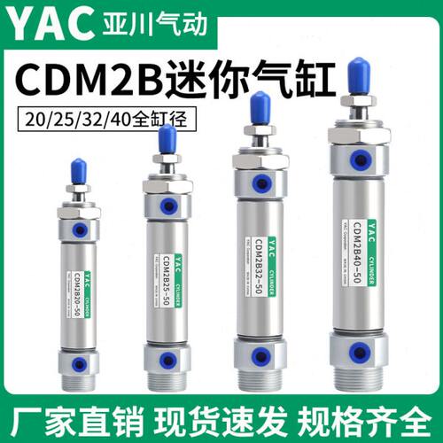 CDM2B不锈钢迷你气缸20气动25/32/40*50X75X100X125X150X200*300Z