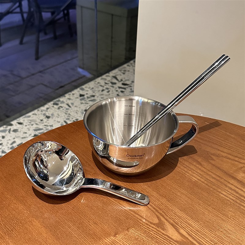 【老板娘家里自用】18/10不锈钢带F刻度早餐杯大肚杯带手柄牛奶杯