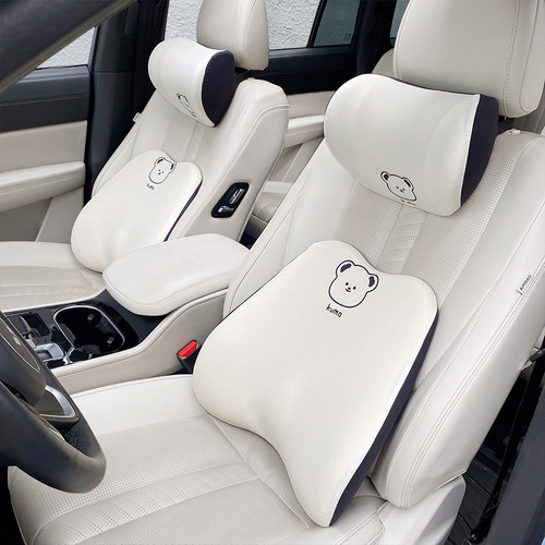 汽车头枕护颈枕车用m记忆棉车载座椅腰靠腰部支撑车用护腰靠垫头