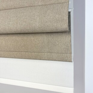 高端罗马帘一轨双层客厅卧室z遮阳遮光窗帘手动电动升降折叠卷帘