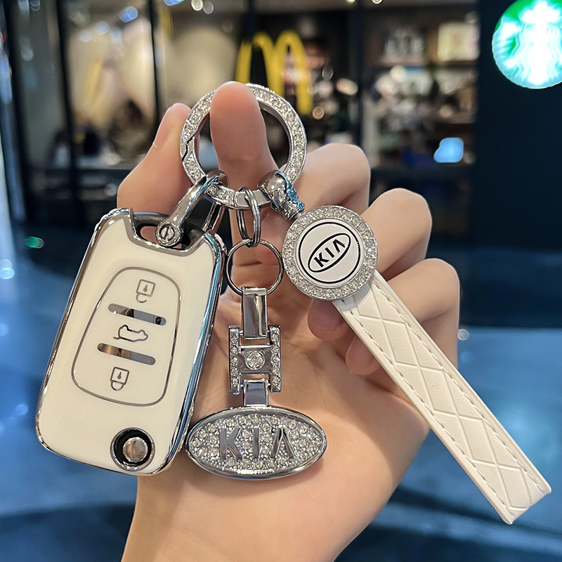 适用起亚福瑞迪钥匙套k5包扣智跑k2高档保Q护壳男女士汽车壳扣