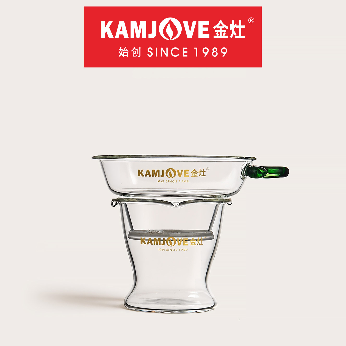 金灶GO-08玻璃茶漏茶滤家用创意茶隔泡茶专用滤茶器茶水分离神器
