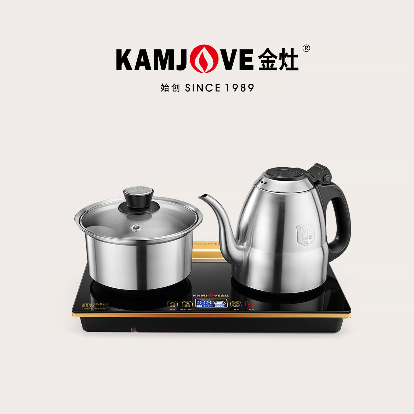 金灶F8手柄全自动上水电热水壶家用茶桌烧水壶煮茶炉嵌入式一体机,餐饮具,煮茶炉,淘宝优惠券,粉丝福利购,淘宝优惠卷