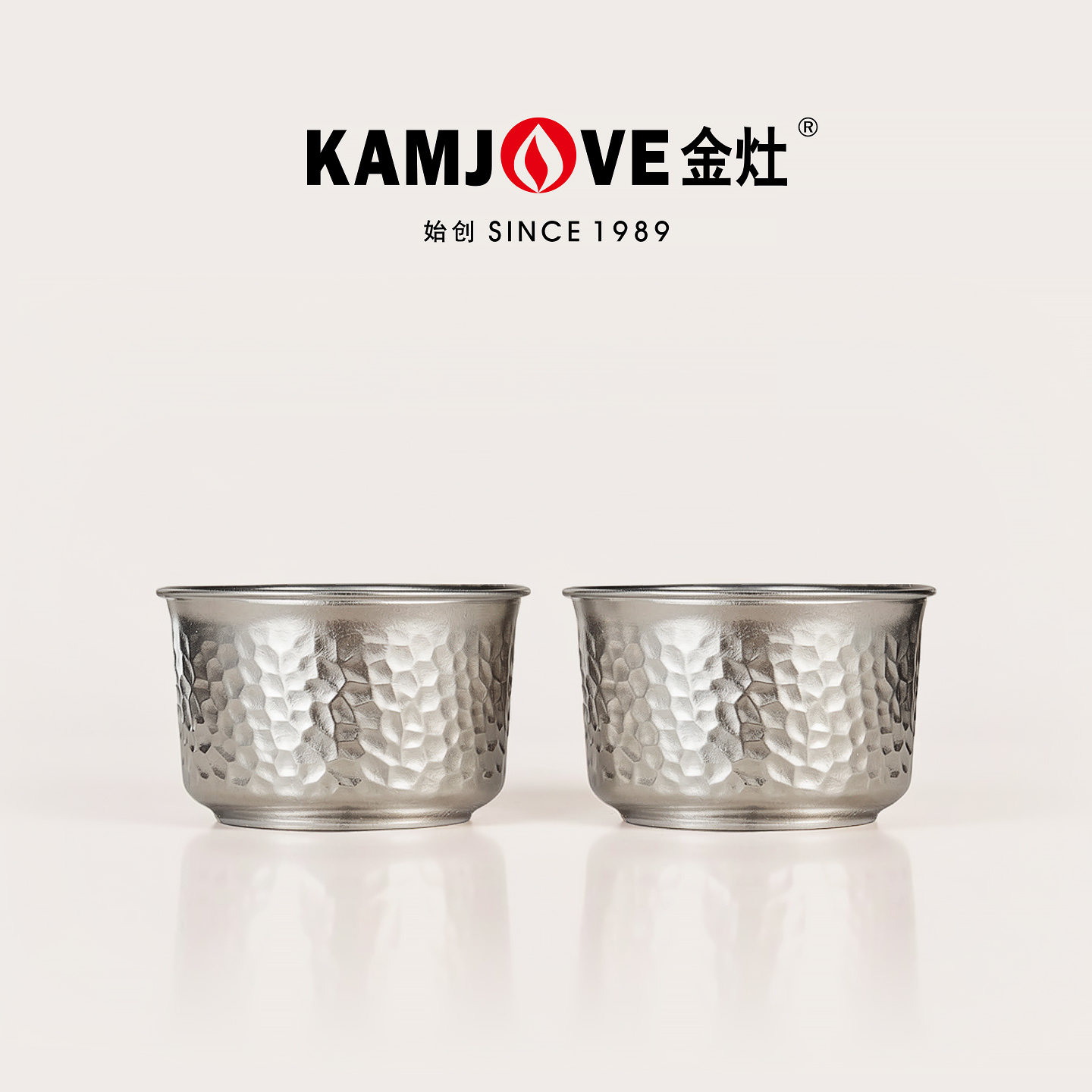 金灶T-35F纯钛茶杯主人杯户外便携功夫小茶杯家用双层防烫品茗杯