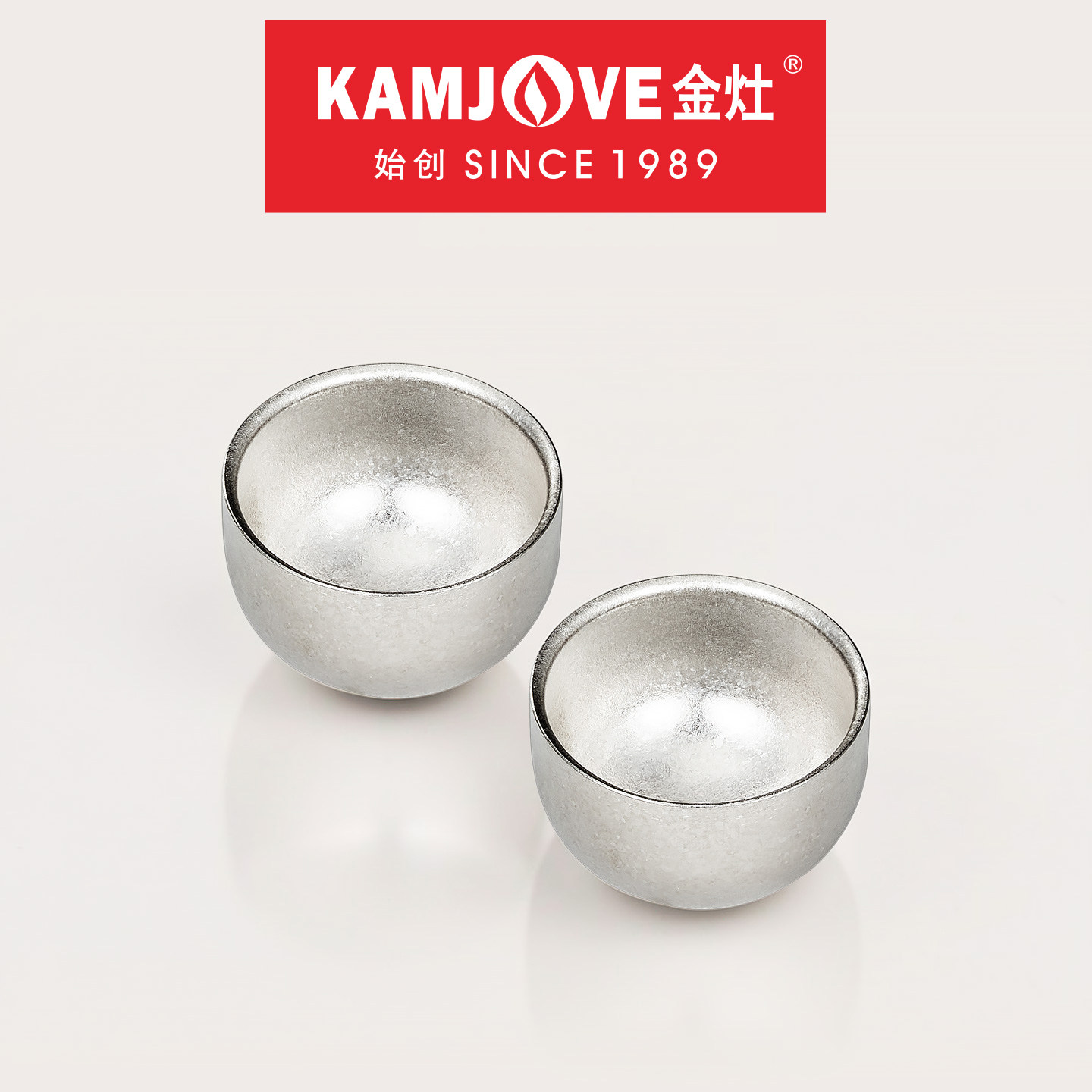 金灶T-12F全钛茶杯家用泡茶品茗杯双层饮茶杯套装功夫茶具主人杯