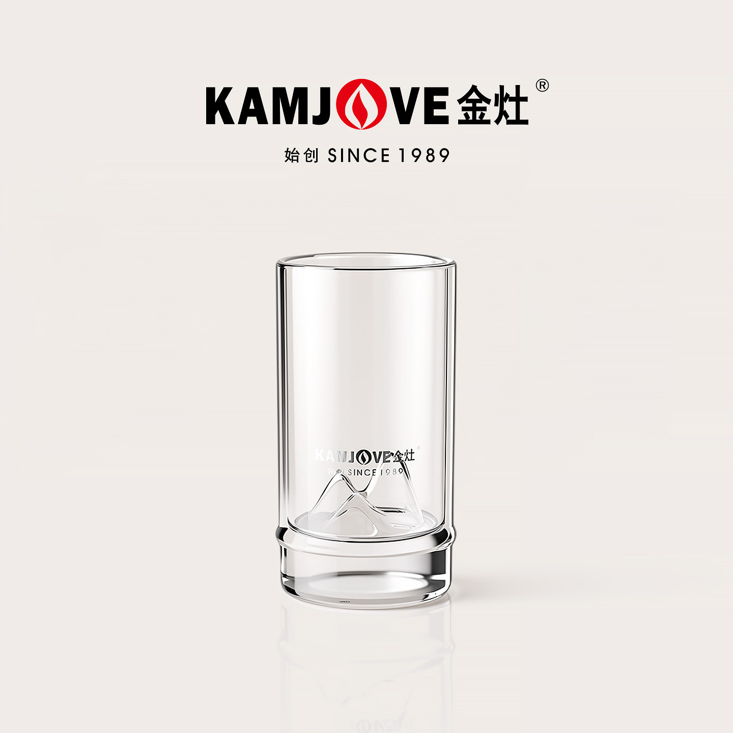 金灶AC-30高硼硅耐热玻璃杯家用女士透明喝水杯办公室个人泡茶杯