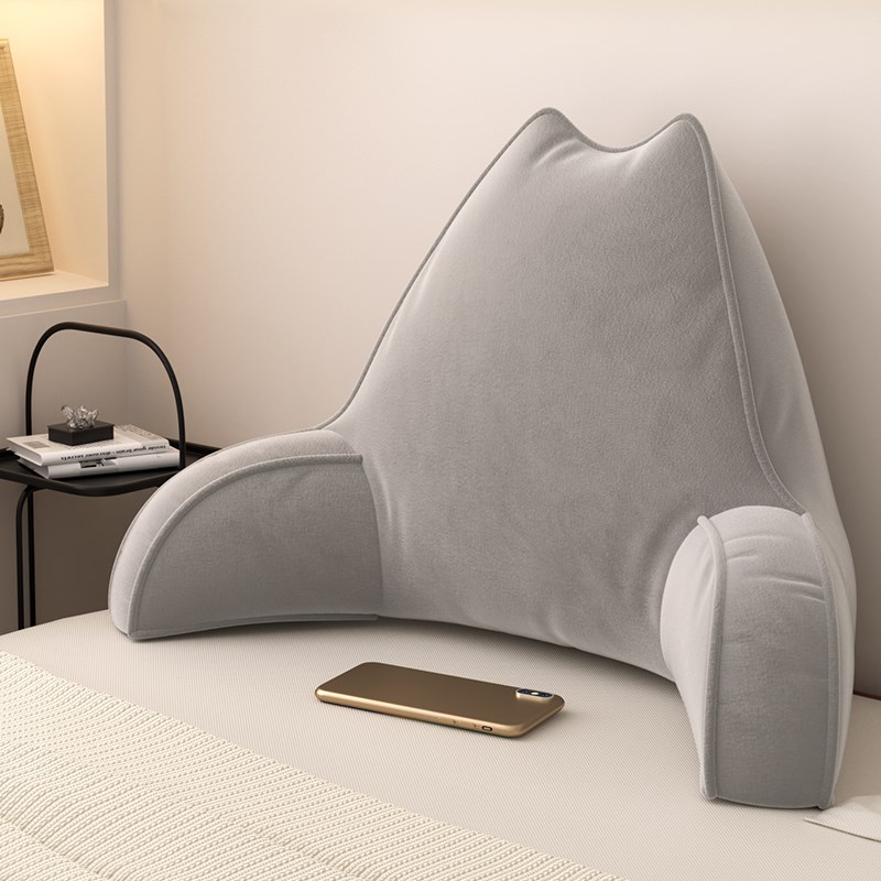 兔耳朵腰枕靠垫懒人护腰靠枕靠垫绒布可水洗孕妇护腰靠Z垫懒人神