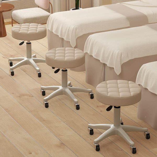 按摩师滑轮转椅美容院专用圆凳子美发椅大工凳升降美甲美容凳子子