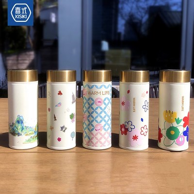 精瓷迷你保温杯陶q瓷内胆女便携随身口袋杯不锈钢水杯