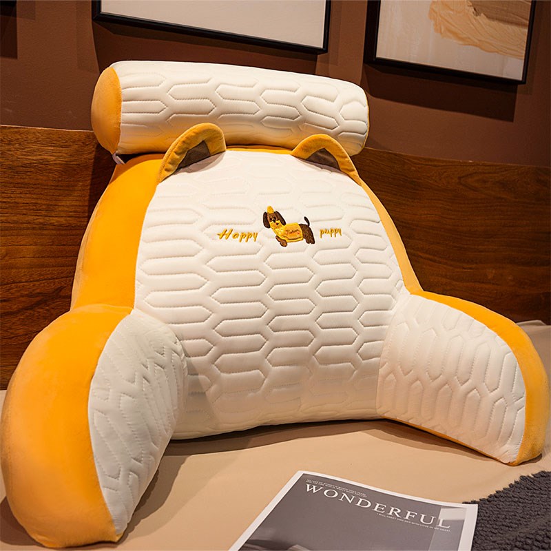 乳胶床头靠垫软包护腰靠枕大靠背孕妇沙发抱枕宿舍U床上看书枕头