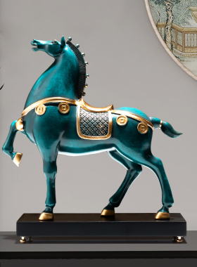 马到成功马摆件办公室新t中式客厅电视柜酒柜装饰品乔迁开业礼物