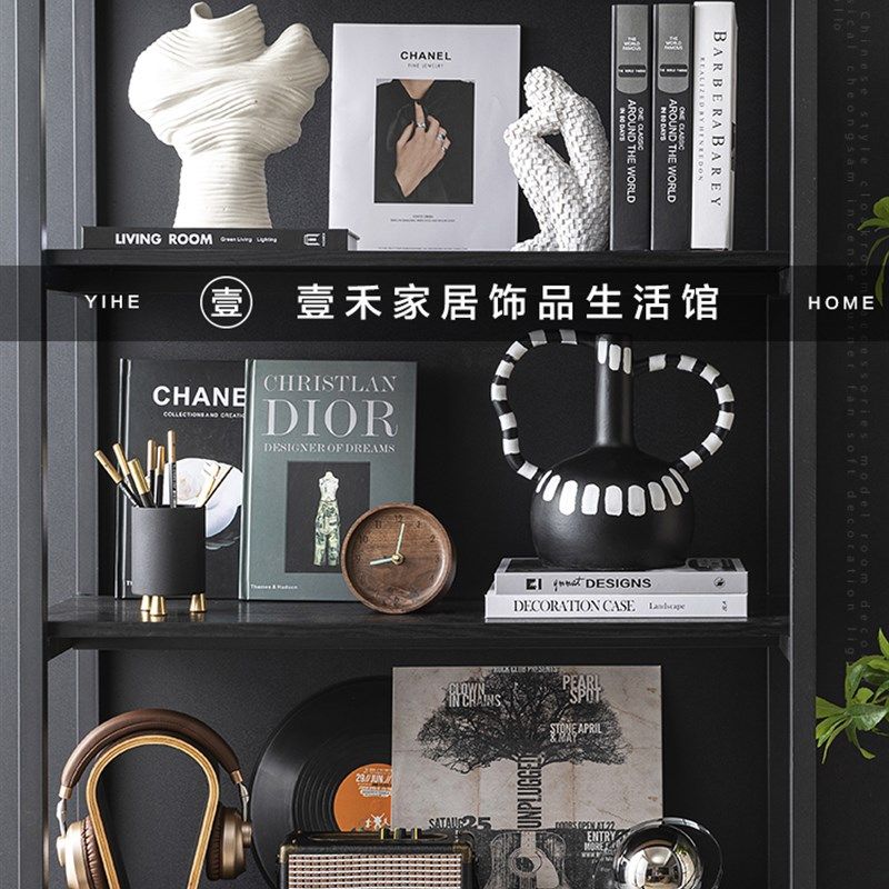 音乐主题样板房书房摆件轻奢现代主卧装饰品真书陶瓷摆件音响道具,家居饰品,家饰软装搭配套装,淘宝优惠券,粉丝福利购,淘宝优惠卷