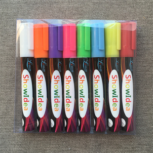 荧光板专用笔小黑板 斜头圆头双头荧光笔学生涂鸦笔商用POP广告笔