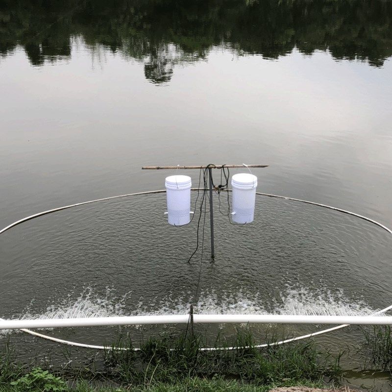 虾塘投料机鱼粮饲料机喂饲花鲢鱼家用养鱼黄颡鱼饲料桶卸料器螃蟹,畜牧/养殖物资,饲料投料机,淘宝优惠券,粉丝福利购,淘宝优惠卷