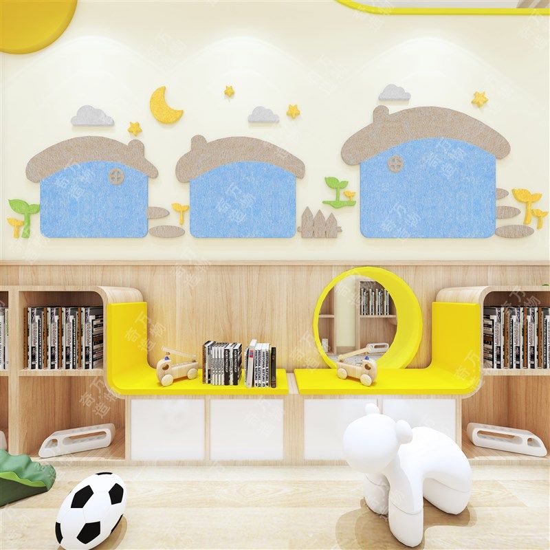 毛毡创意幼儿园教室环境主题布置材料3D立体墙贴留言板照片展示墙,家居饰品,软装墙贴,淘宝优惠券,粉丝福利购,淘宝优惠卷
