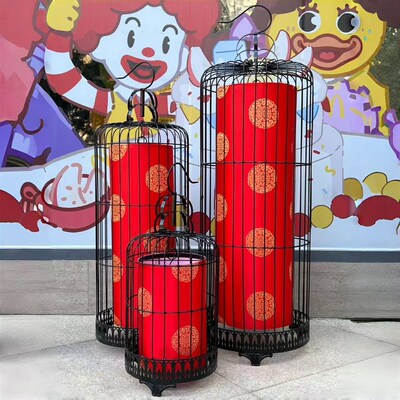 铁艺鸟笼灯吊灯落地灯笼 酒店餐厅灯饰别墅灯饰吊灯婚礼摆放灯