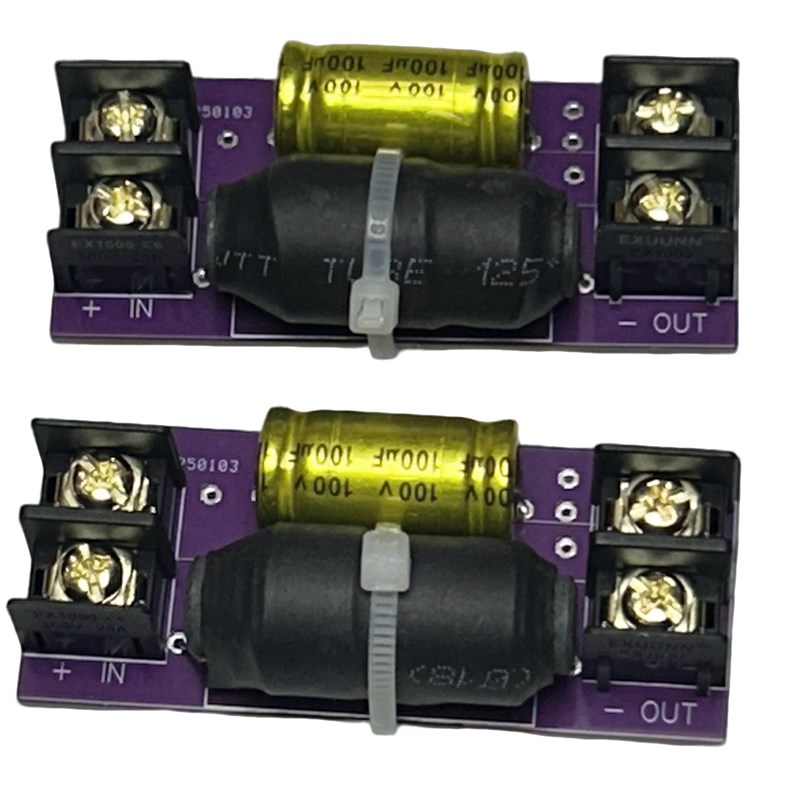 汽车低音喇叭分频器纯低音分频器车门喇叭三分频音响改装升级DIY