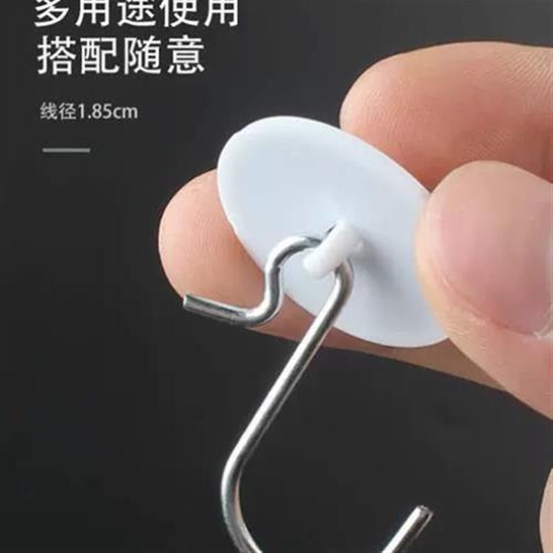 超市货架挂钩服装店铁钩PP挂条便利店货柜展示挂钩吊旗悬挂小钩子