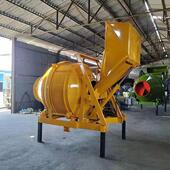 JZC350自动上料爬坡反转出料式 供应液压推杆式 滚筒搅拌机 混合机