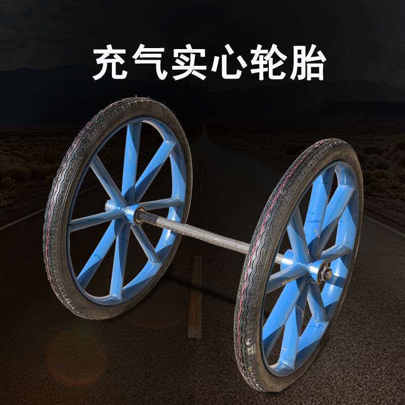 工地人力手推斜斗车拉沙拉砖灰斗车建筑工程两轮搬运车家用拉直销