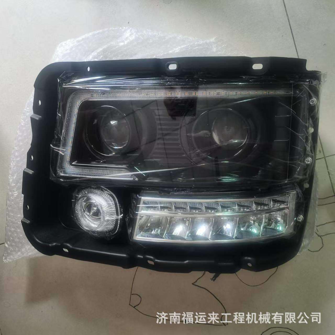 德龙F3000新M3000动态日行流水转向前大灯总成改装聚光LED大灯