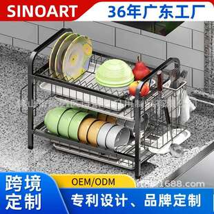 不锈钢可伸缩厨房置物碗碟架锅碗瓢盆杯收纳水槽快速沥水篮新品