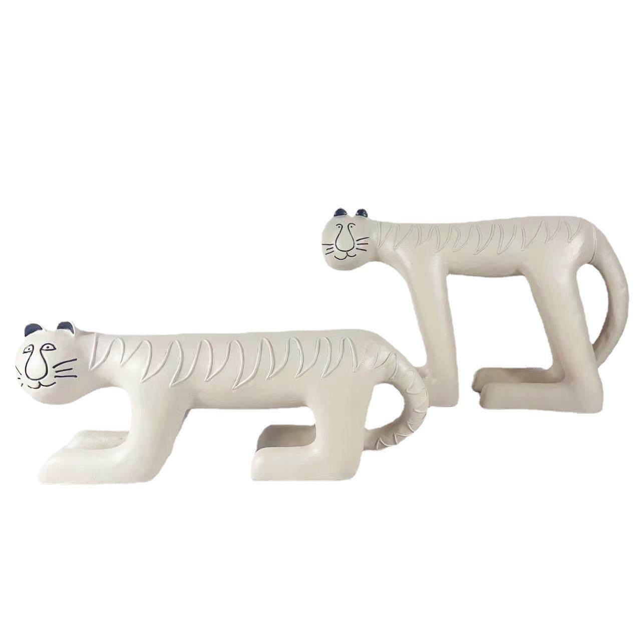 简约现代白色抽象大脚虎树脂摆件样板间客厅玄关电视柜儿童房装饰,鲜花速递/花卉仿真/绿植园艺,割草机/草坪机,淘宝优惠券,粉丝福利购,淘宝优惠卷