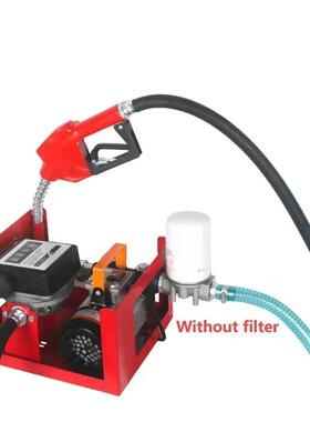 220V 550W 60LPM 25mm柴油输送泵套件AC组合燃油泵带机械油表的小