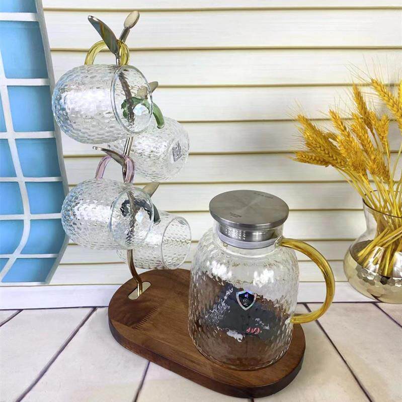 2022森系杯架使用于玻璃杯置物架沥水挂架收纳茶杯的杯架带托盘