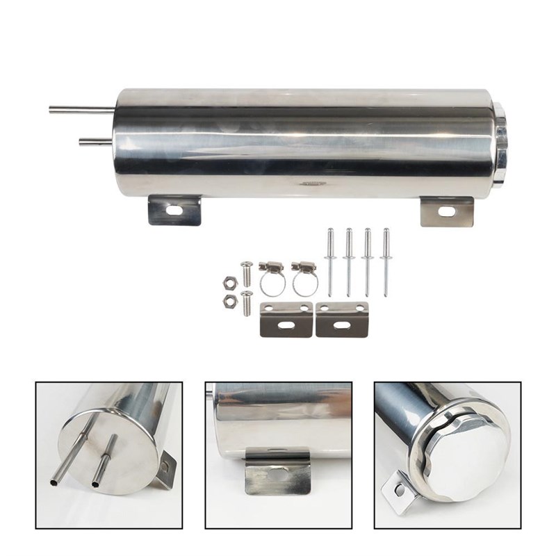 汽车改装抛光不锈钢溢流水箱散热器溢流罐冷却液箱3 X10 3 X9
