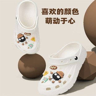外穿2025新款 女童凉拖鞋 男童拖鞋 防滑软底沙滩鞋 包头凉鞋 儿童拖鞋